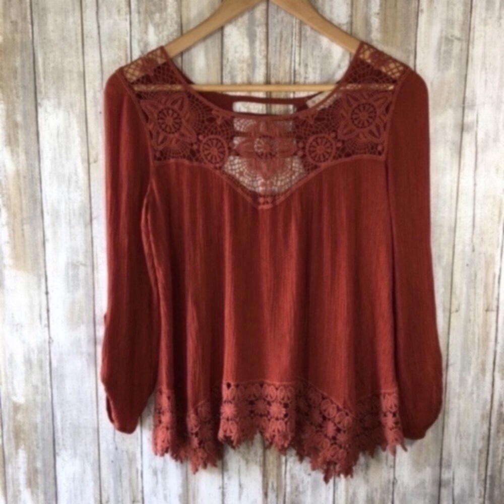 Altar’d State Burnt Orange Blouse